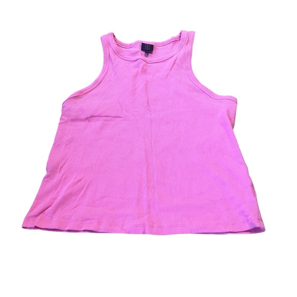 NWOT • Pink Ribbed Tank Top - Picture 2 of 9
